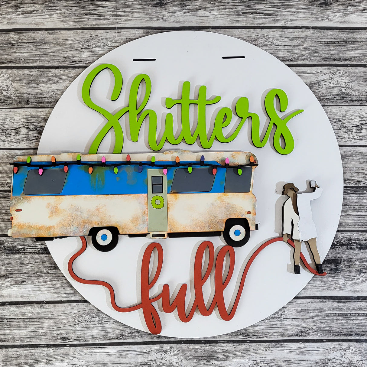 3D Cousin Eddie Sh!tter's Full RV Door Hanger - Finished