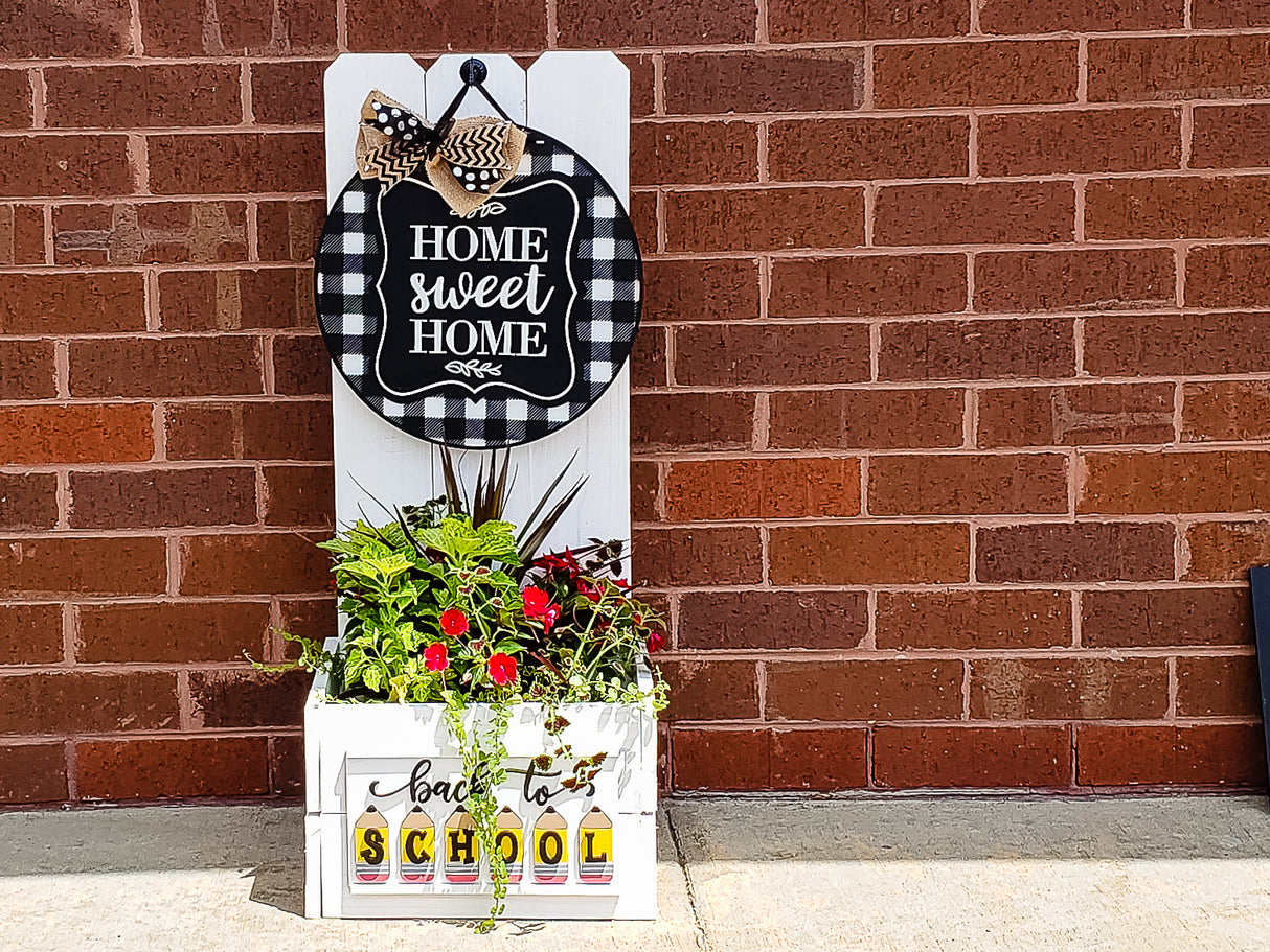 SUMMER Accent Tiles for Interchangeable Hanging Flower Planter Welcome Sign Planter