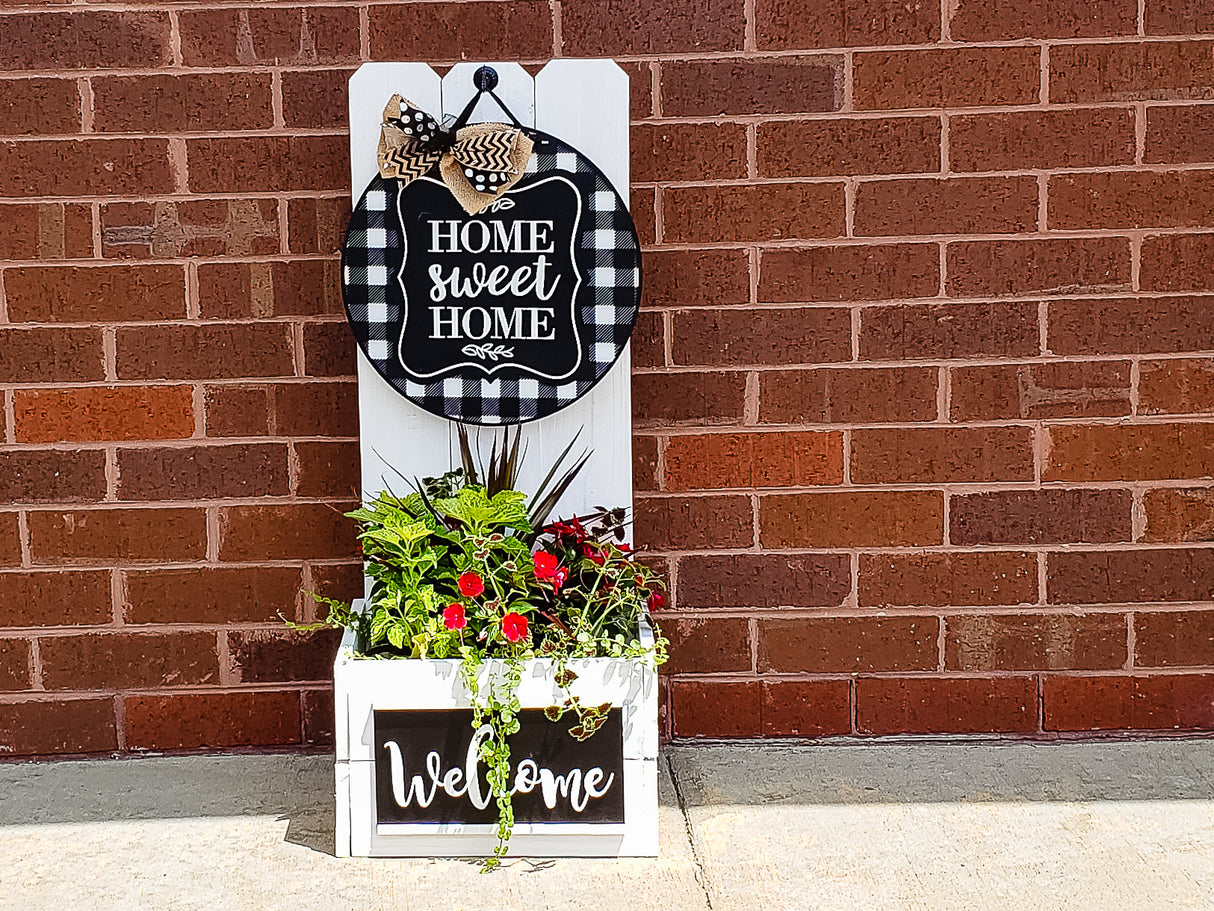 SUMMER Accent Tiles for Interchangeable Hanging Flower Planter Welcome Sign Planter