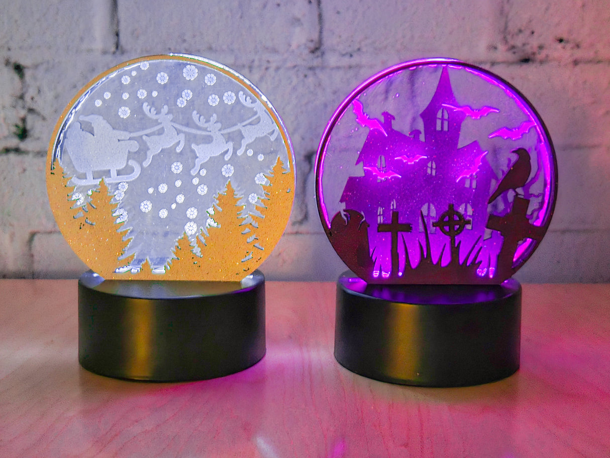 3D LED Night Light TEMPLATE