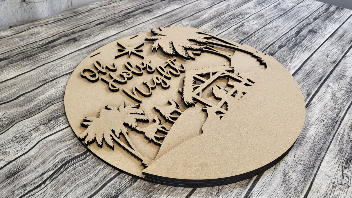 Oh Holy Night Nativity Scene Door Hanger - LEVEL 1