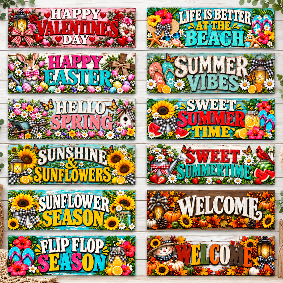 Interchangeable Rectangle Wall Sign - Finished