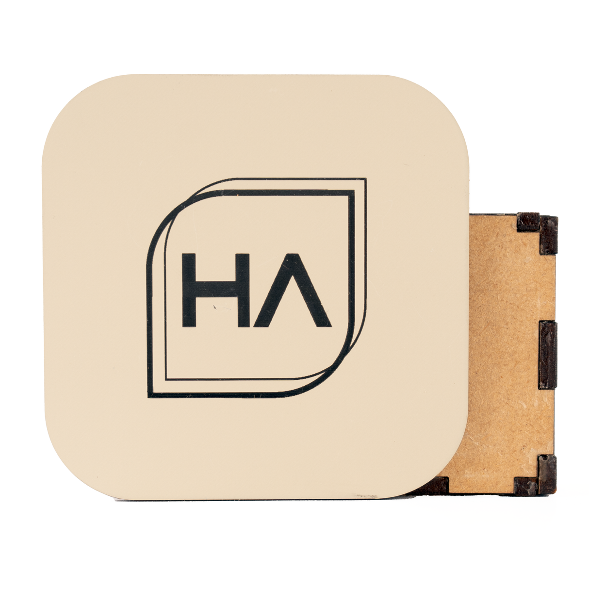 1/8" Two Tone Almond/Black Acrylic Sheet