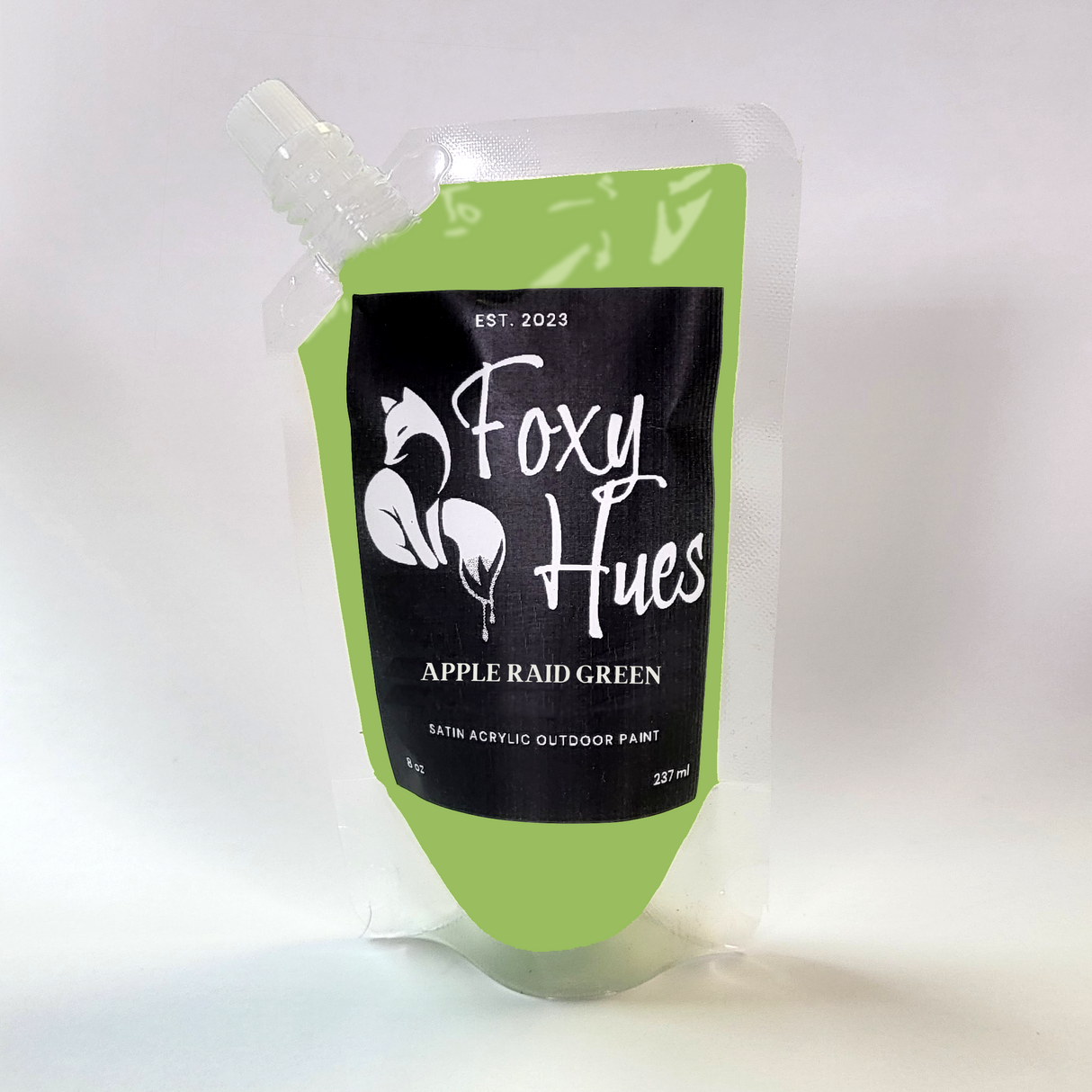 Apple Raid Green - Foxy Hues | Satin Acrylic outdoor Paint