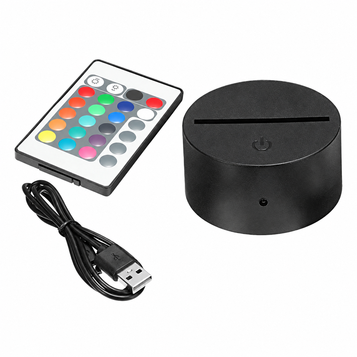 RGB LED Night Light Base with Remote