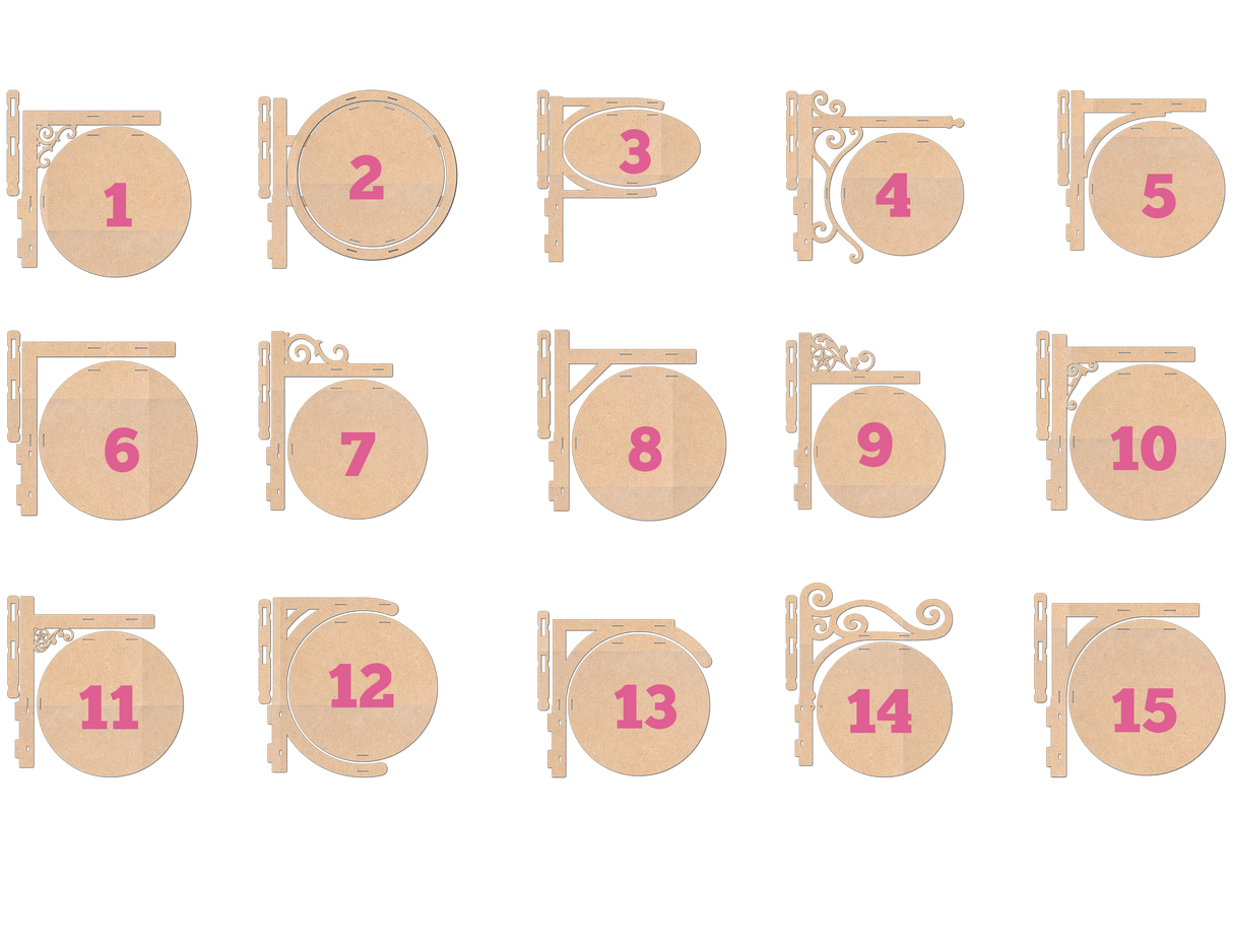 Craft Booth Hanging Sign - DIY Unfinished Kit