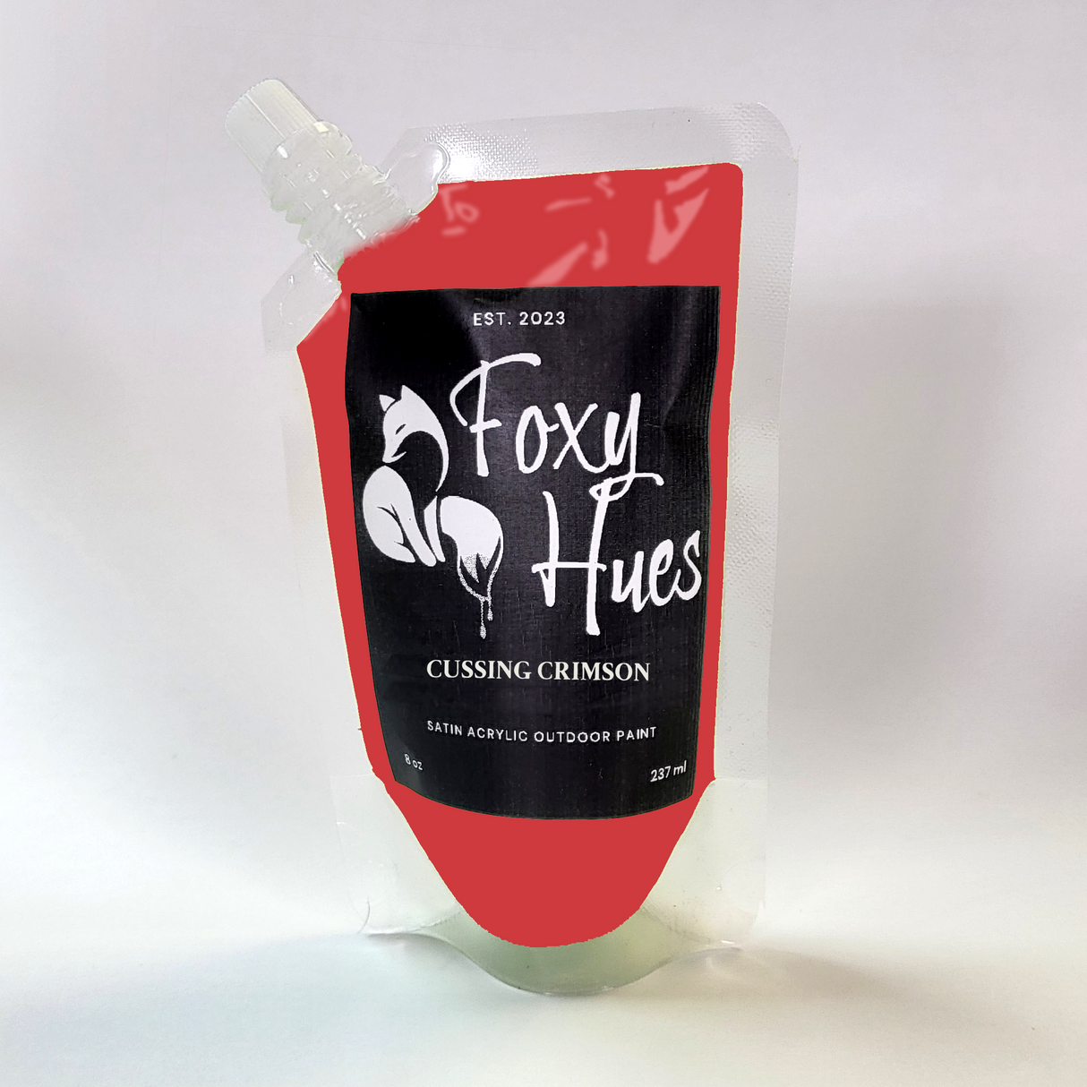 Cussing Crimson - Foxy Hues | Satin Acrylic outdoor Paint