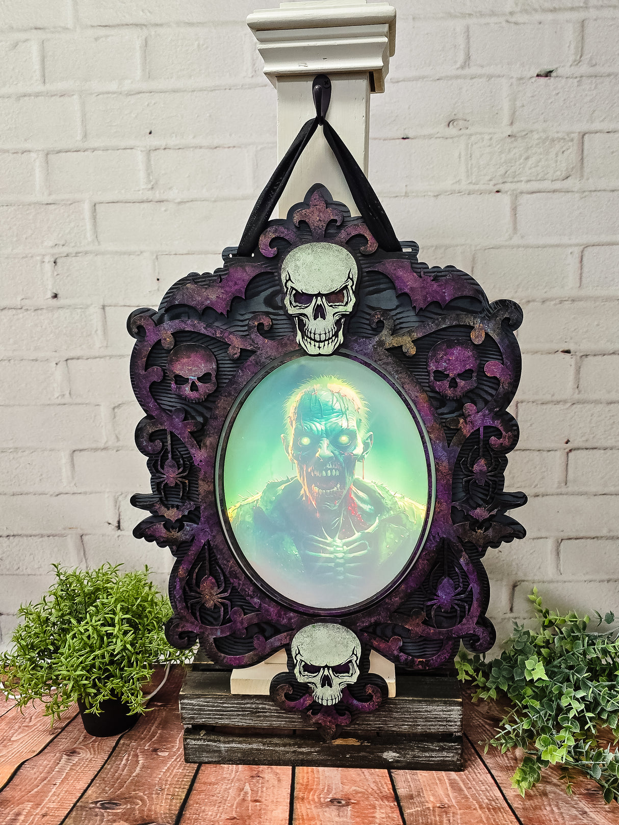Halloween Haunted Mirror Zombie SVG