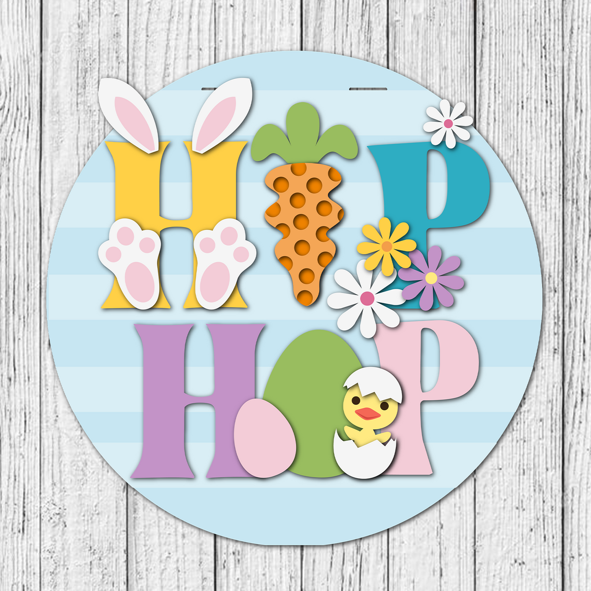 Hip Hop Easter Door Hanger SVG – Kim & Garrett Make It!