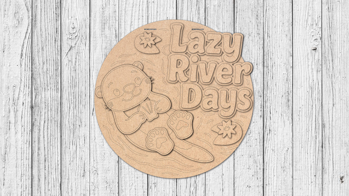 Lazy River Days Otter Door Hanger - Lvl 3