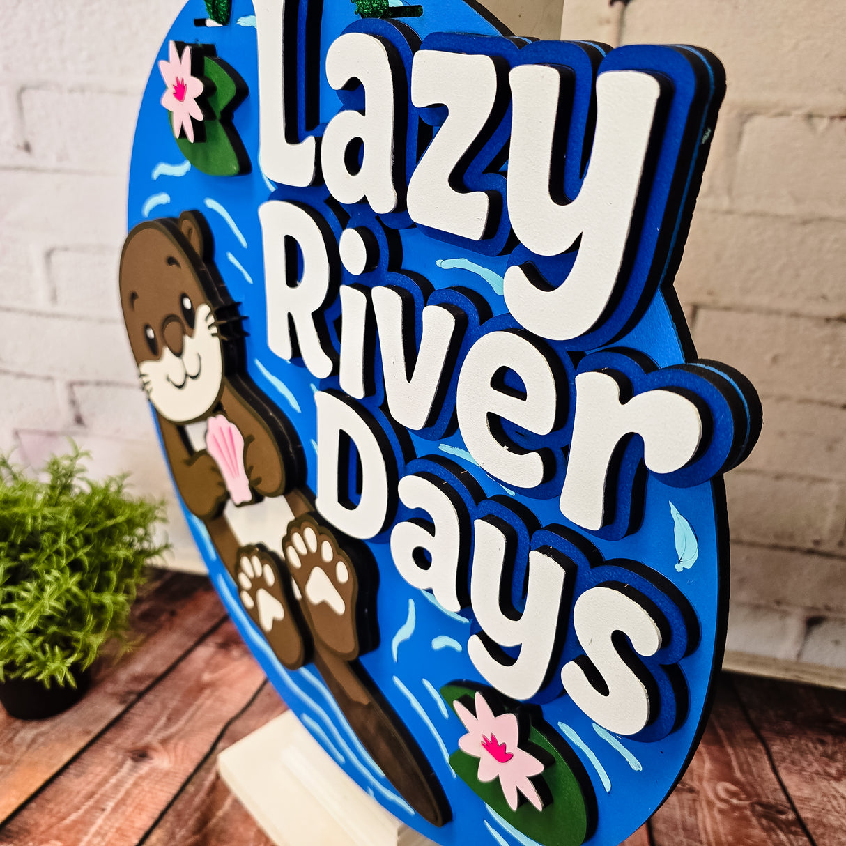 Lazy River Days Otter Door Hanger - Lvl 3
