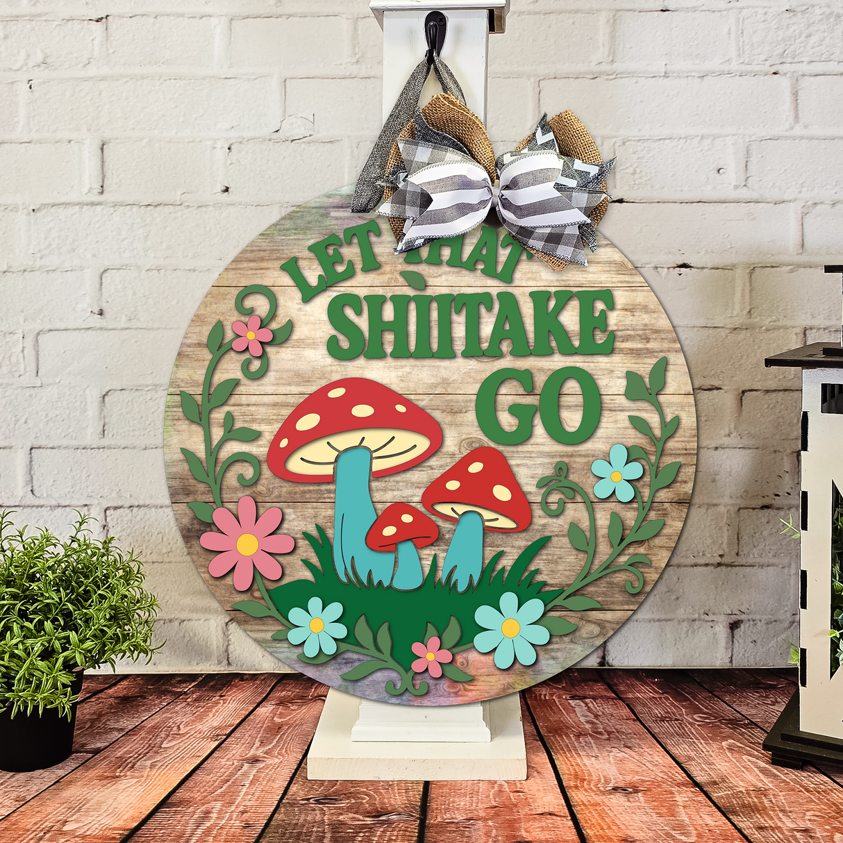 Let That Shiitake Go Door Hanger - LEVEL 2