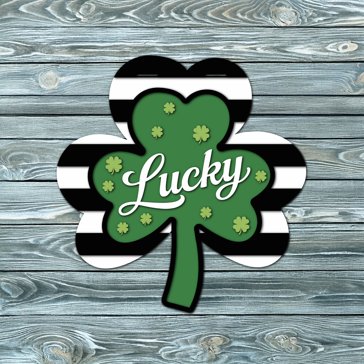 Lucky Shamrock Door Hanger SVG