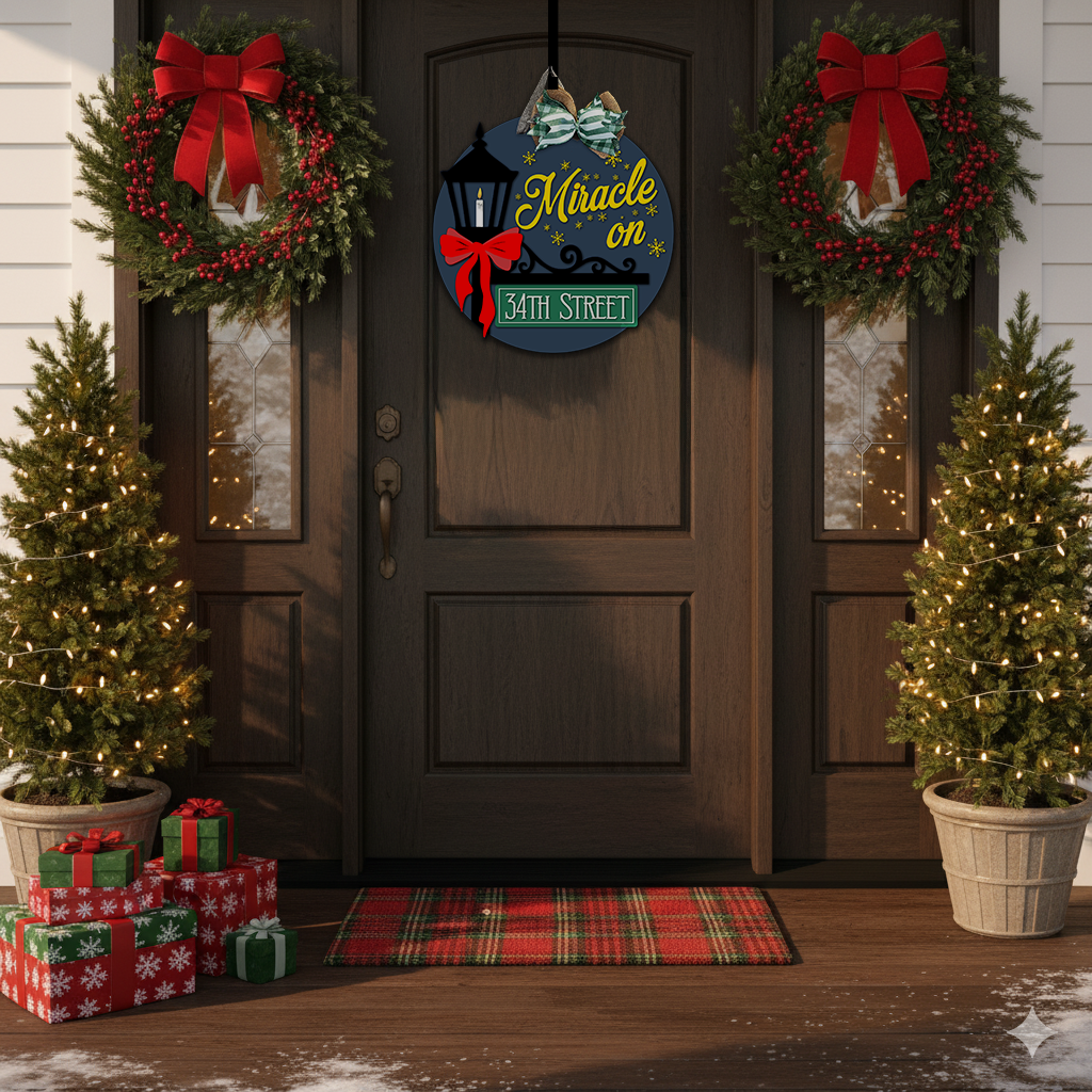 Miracle on 34th Street Door Hanger - Finished