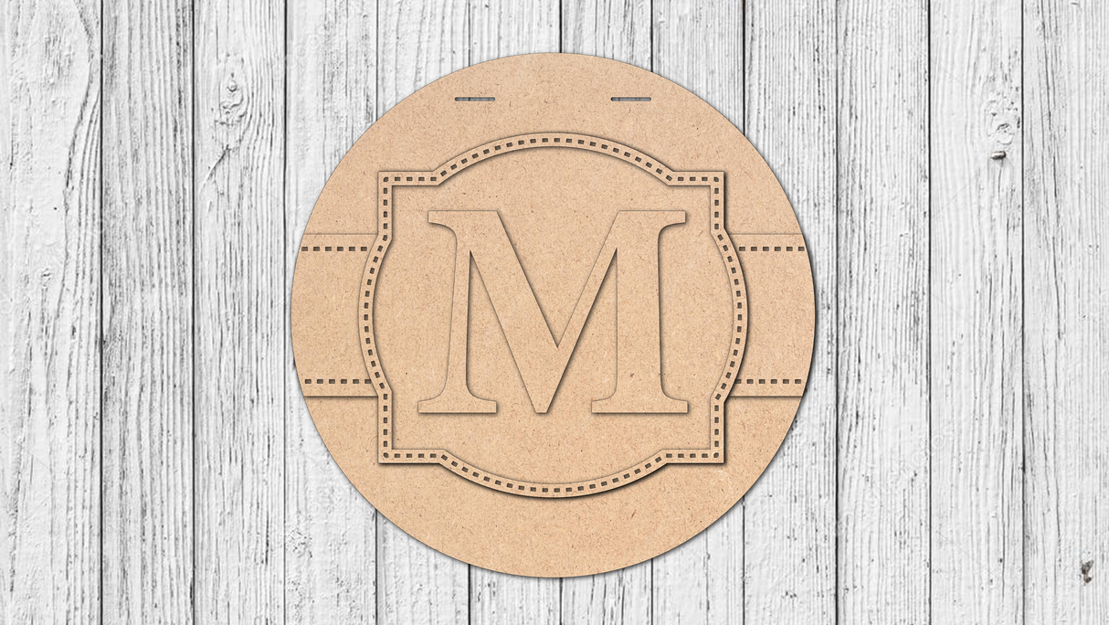 Monogram Frame and Banner Door Hanger - LEVEL 2