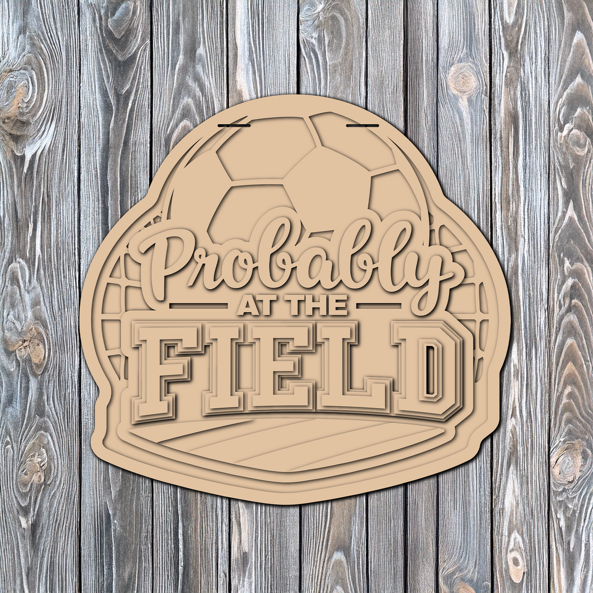 Probably At The Field Door Hanger - DIY Unfinished Kit - Lvl 2