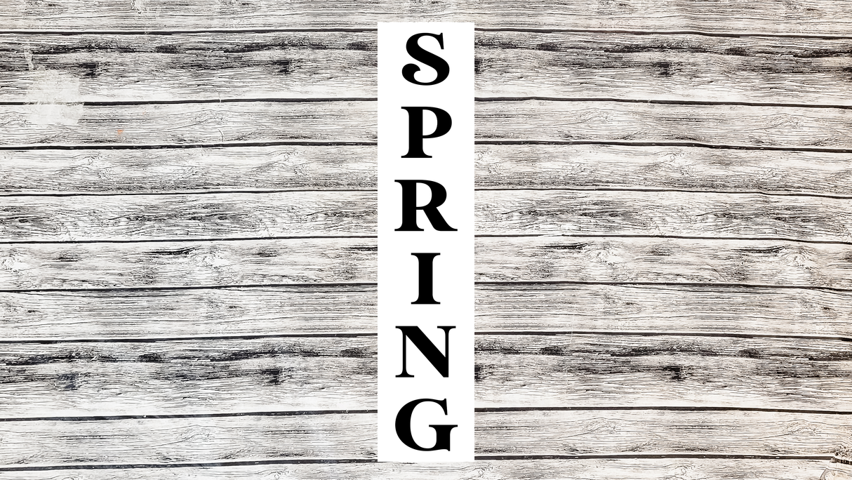 SPRING vert Porch Leaner SVG