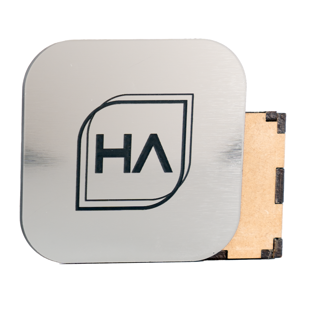 1/8" Two Tone Silver/Black Acrylic Sheet