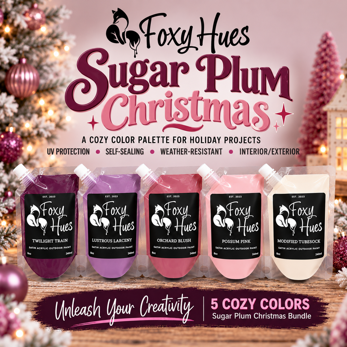 Foxy Hues Paints - Sugar Plum Christmas Palette Bundle