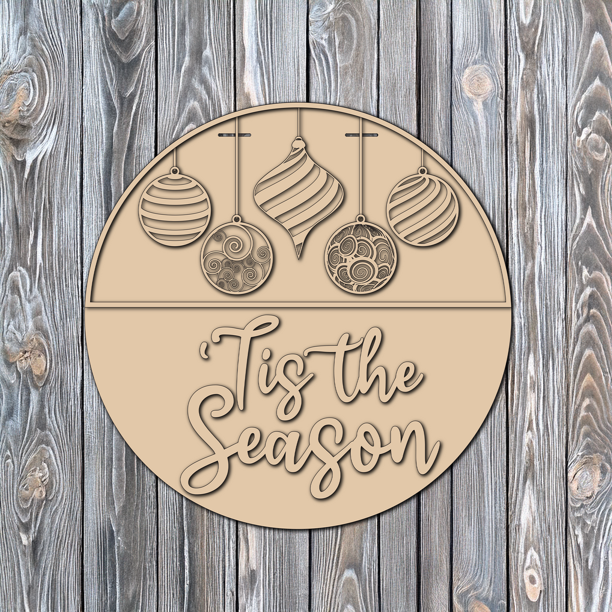 Tis the Season Three Ornament - DIY Unfinished Kit - Lvl 2