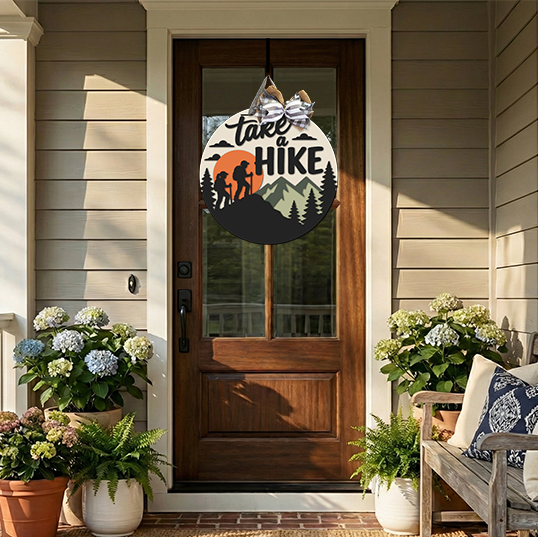 Take a Hike Door Hanger - Finished