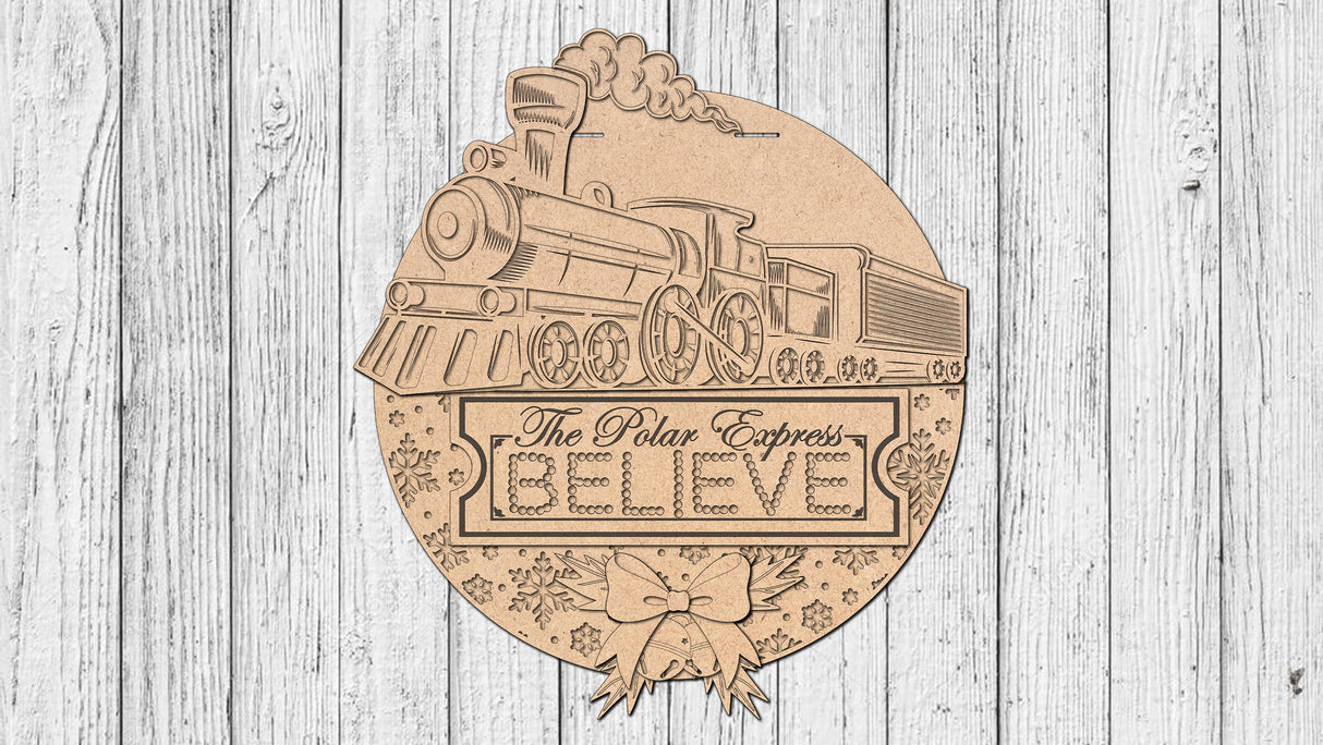 The Polar Express BELIEVE Door Hanger - LEVEL 2