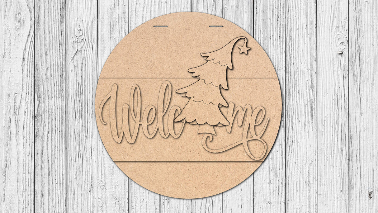 Welcome Xmas Tree Door Hanger - LEVEL 1