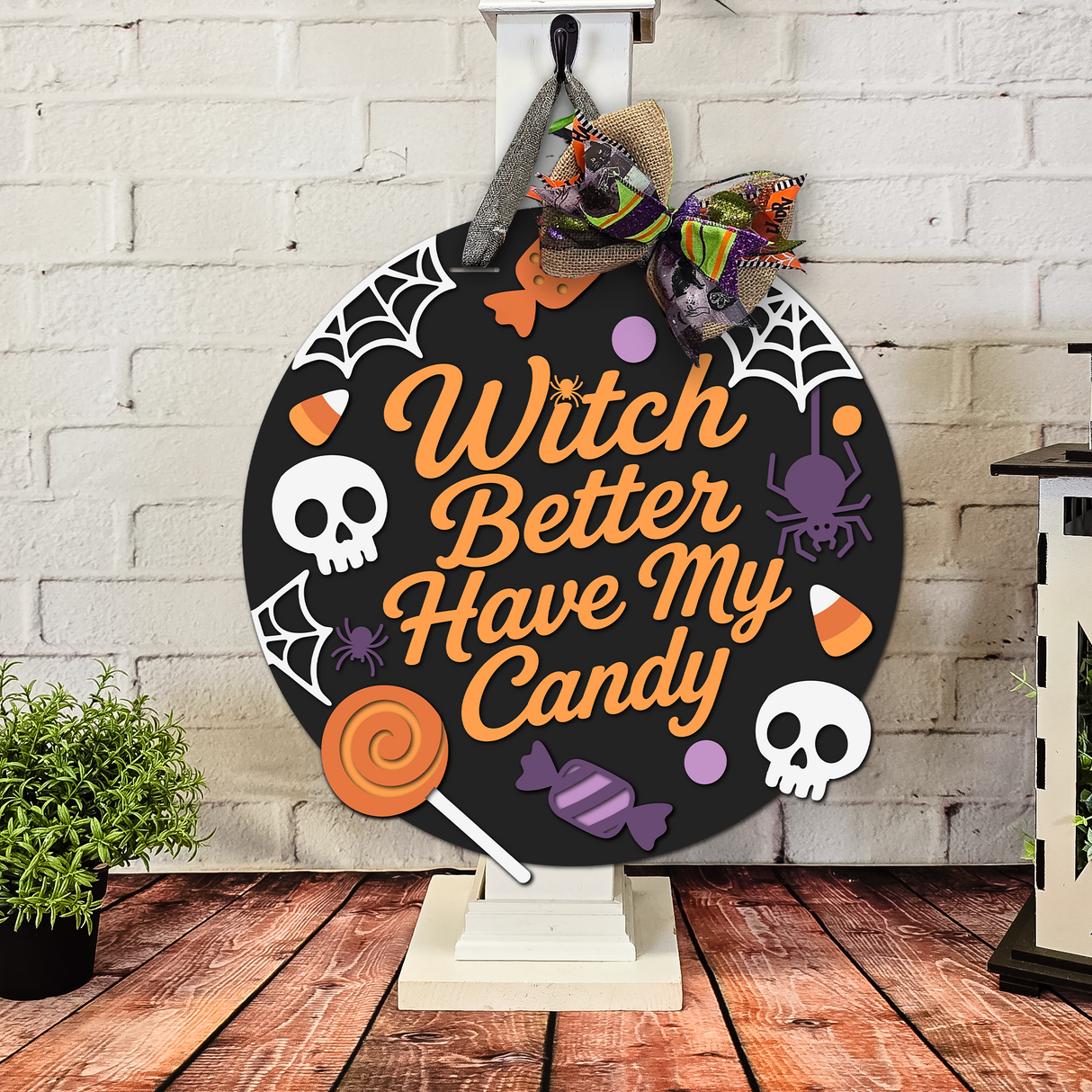 Master It Exclusive! Witch Better Have My Candy Door Hanger SVG