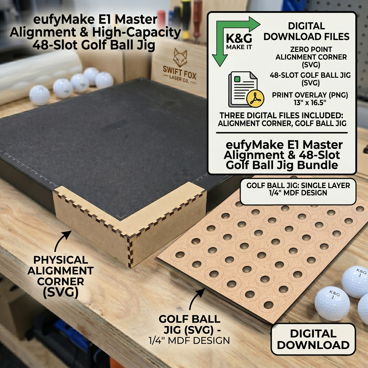 FREE eufyMake E1 Master Alignment & Golf Ball Jig Bundle