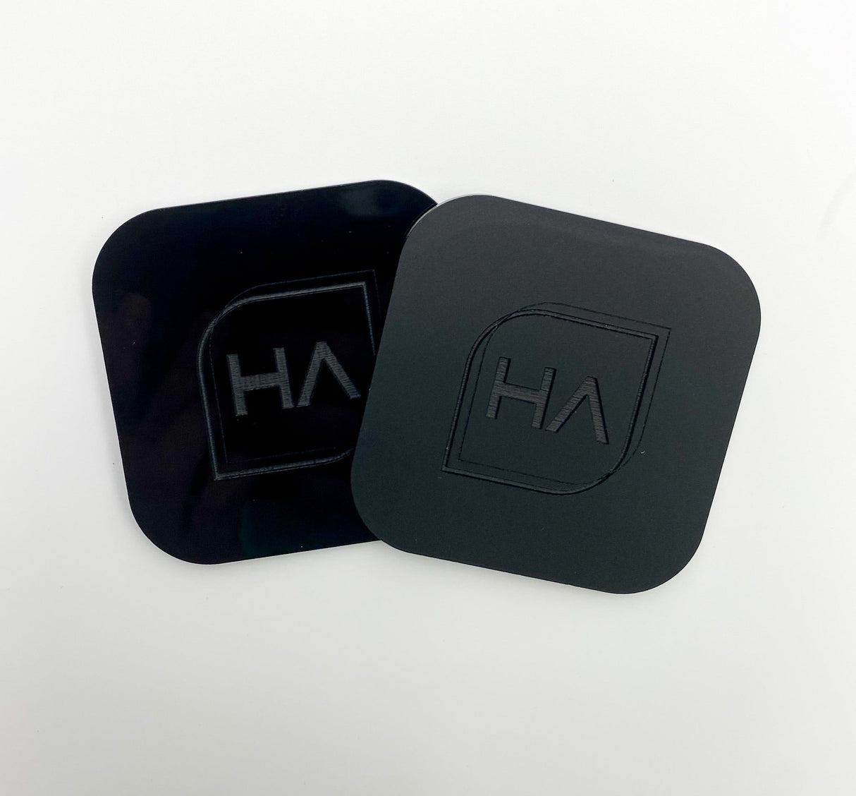 1/4" Black Matte One Side Shiny One Side Cast Acrylic Sheet