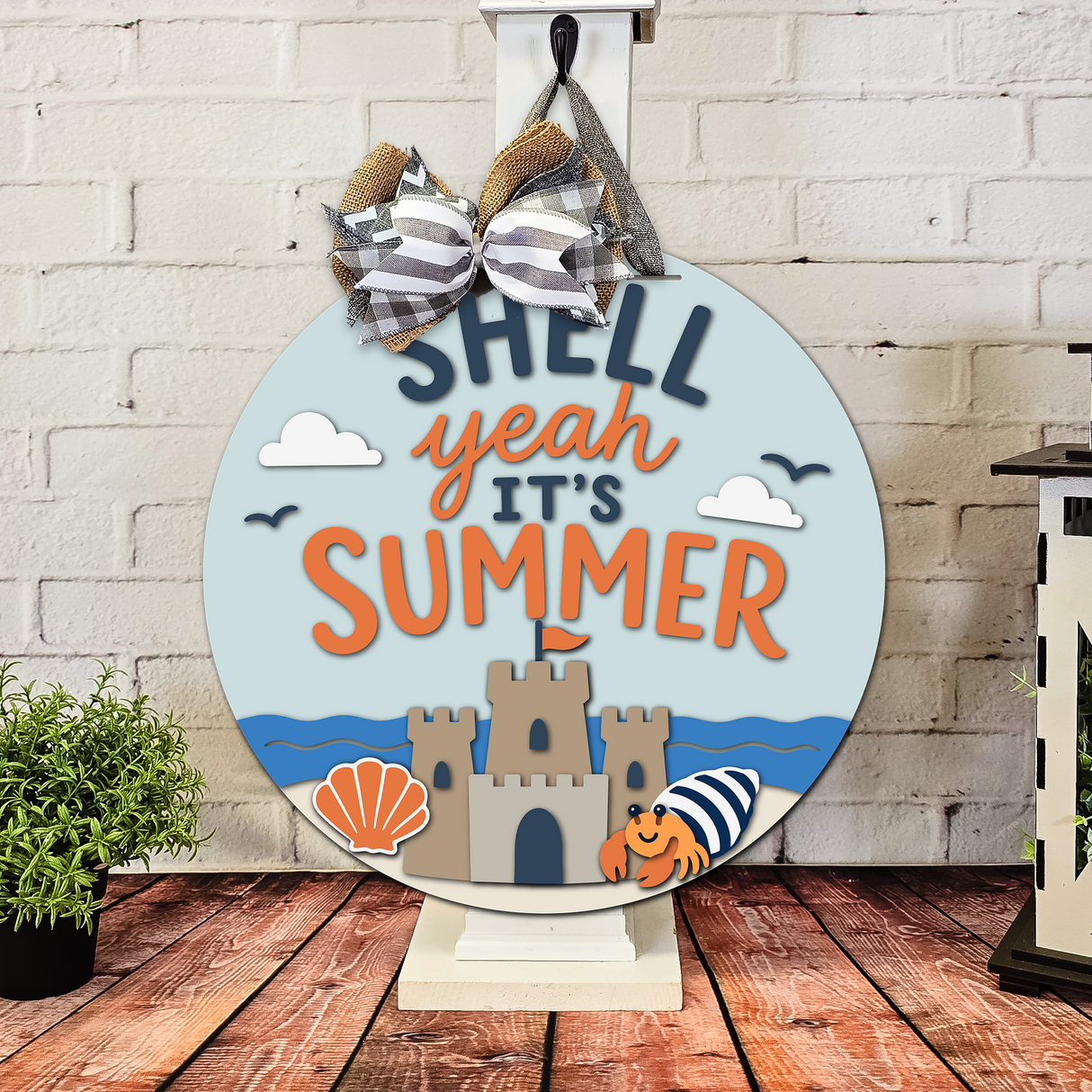 Shell Yeah It's Summer Door Hanger SVG