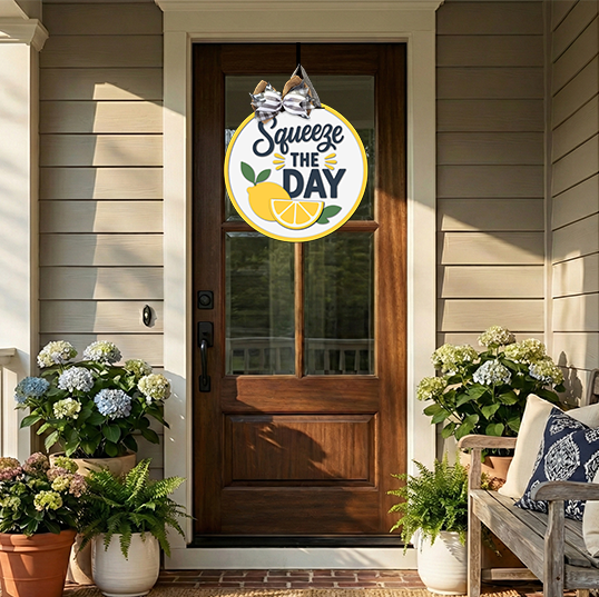 Squeeze The Day Door Hanger SVG