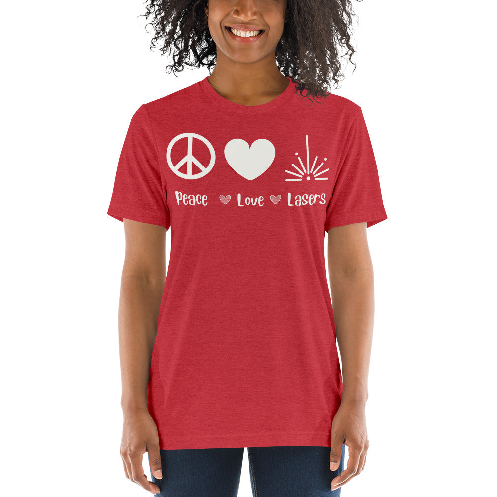 Peace Love Lasers T Shirt