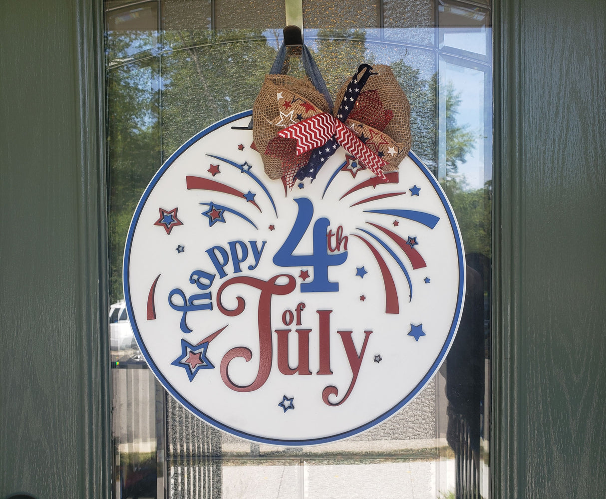 Happy 4th of July Door Hanger