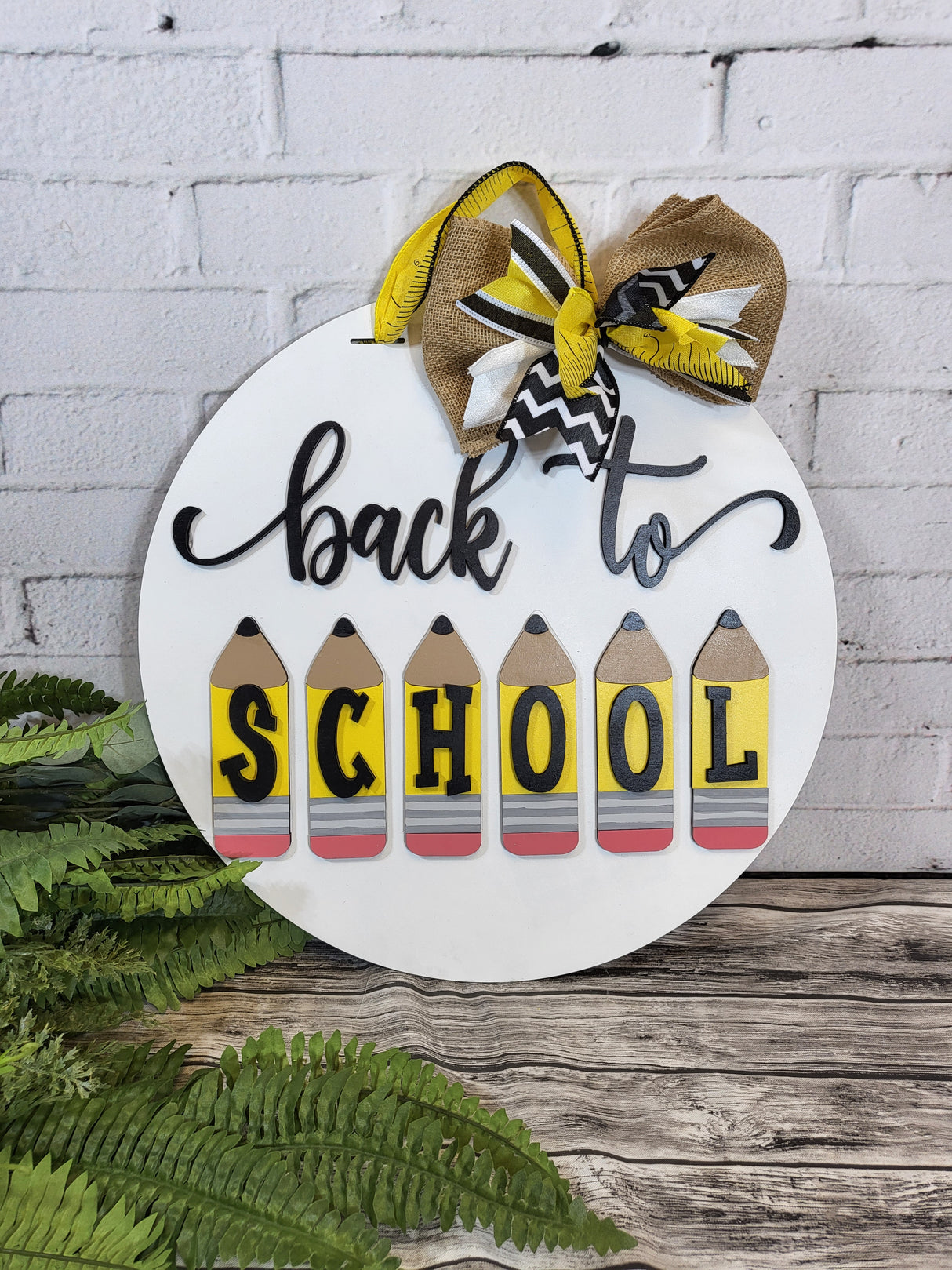 Back To School Pencils Door Hanger - Lvl 1