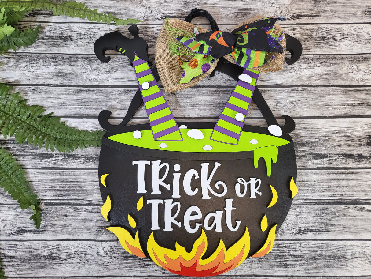Witches Cauldron Door Hanger - LEVEL 3