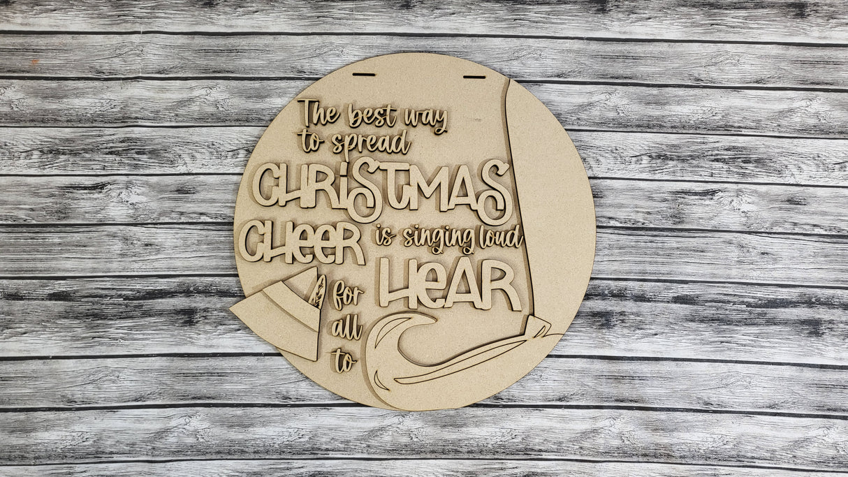 Elf Sing Loud Door Hanger - LEVEL 1