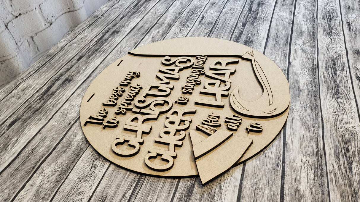 Elf Sing Loud Door Hanger - LEVEL 1