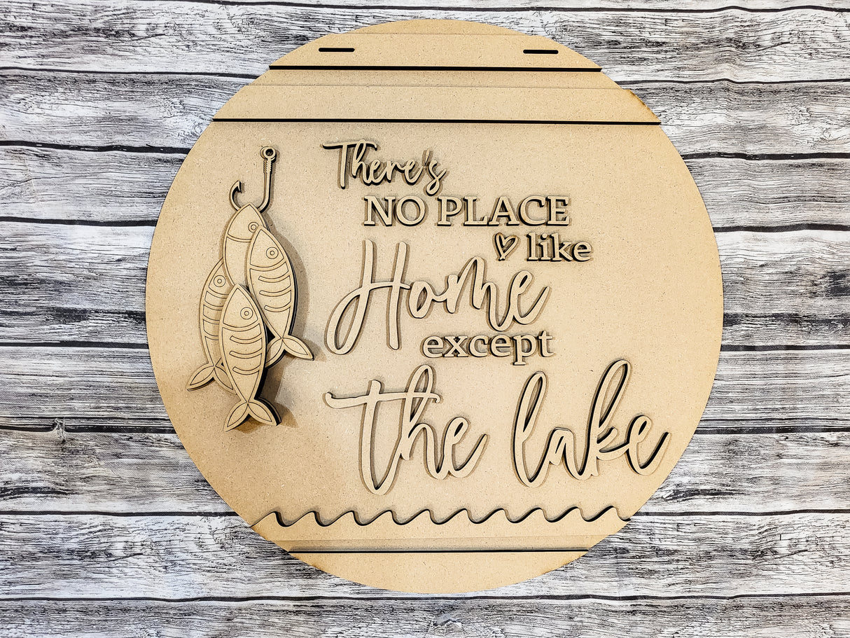 There's No Place like HOME except the LAKE Door Hanger - Lvl 2