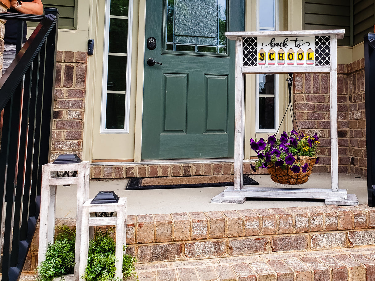 SUMMER Accent Tiles for Interchangeable Hanging Flower Planter Welcome Sign Planter