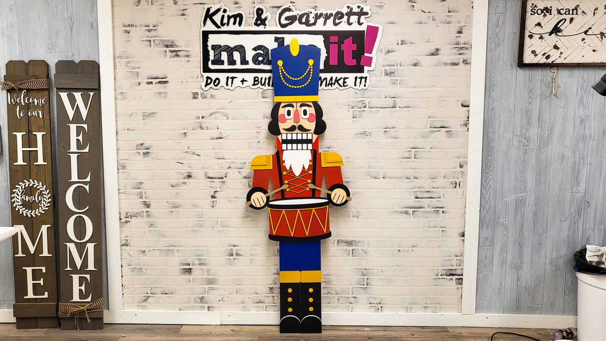 Large Nutcracker Vertical Porch Leaner DIY Unfinished Kit