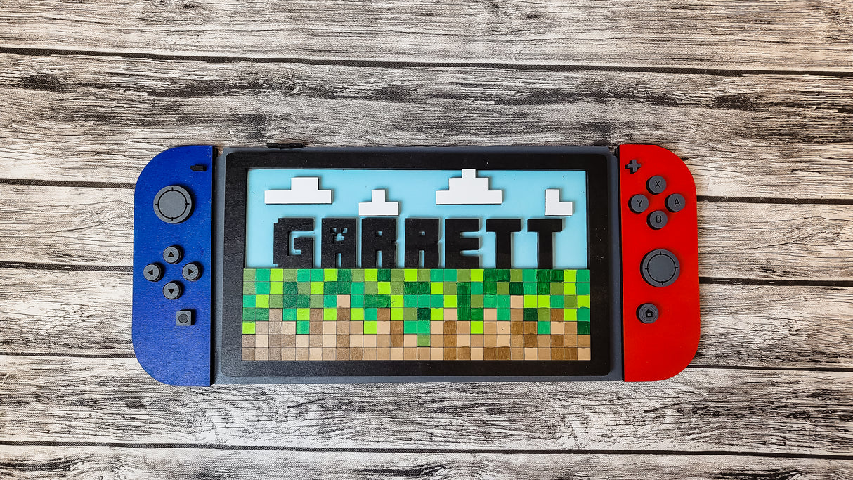 3D Personalized Nintendo Switch Minecraft DIY Unfinished Kit