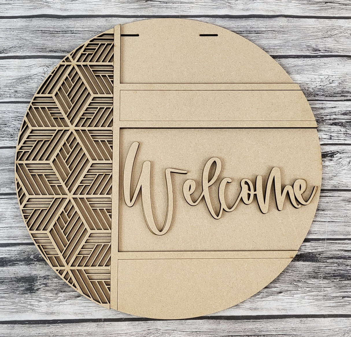 Welcome Aztec Side Door Hanger DIY Unfinished Kit