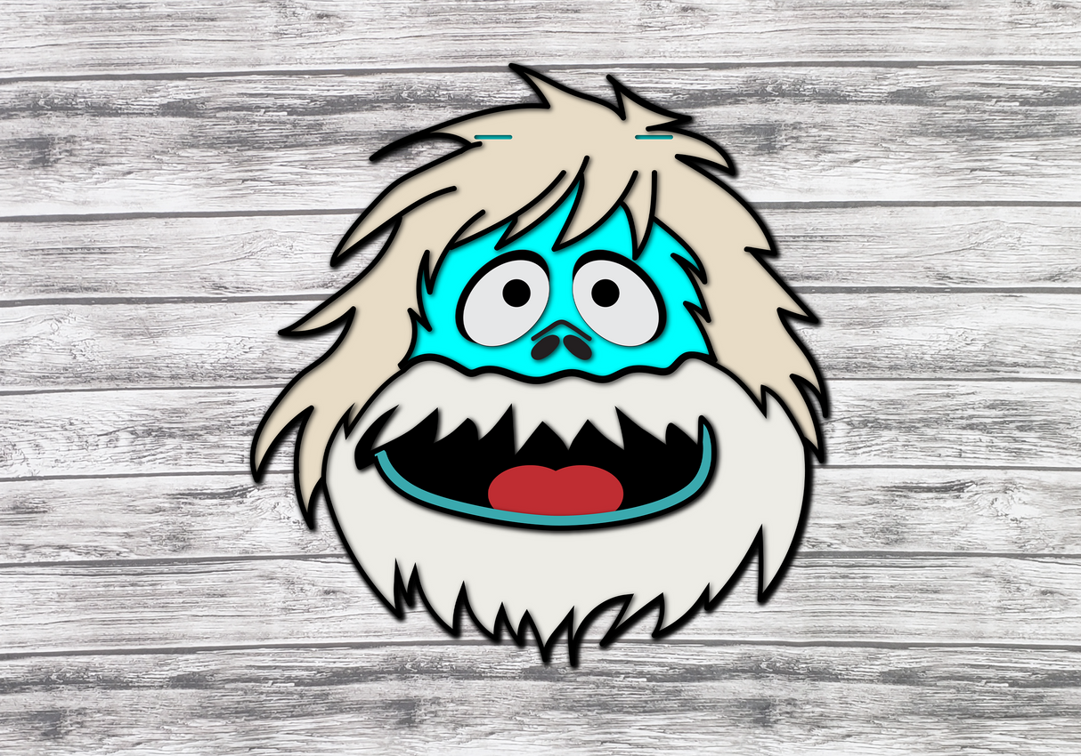 Bumble Abominable Snowman Rudolph Door Hanger - Finished
