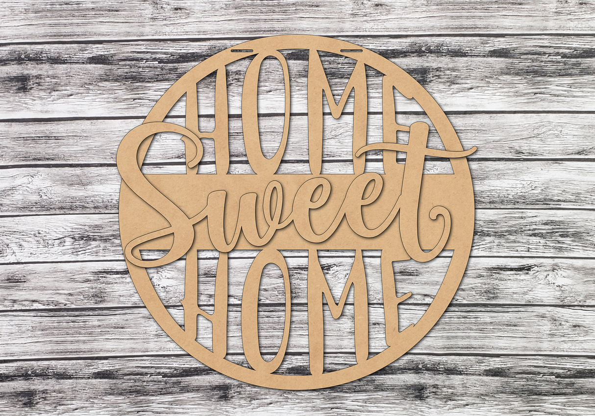 HOME sweet HOME Cut Out Door Hanger - Lvl 1