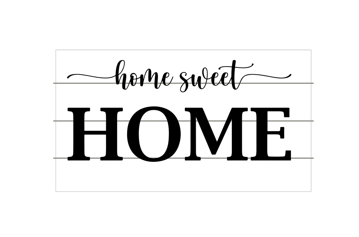 3D Home Sweet Home w Accents SVG