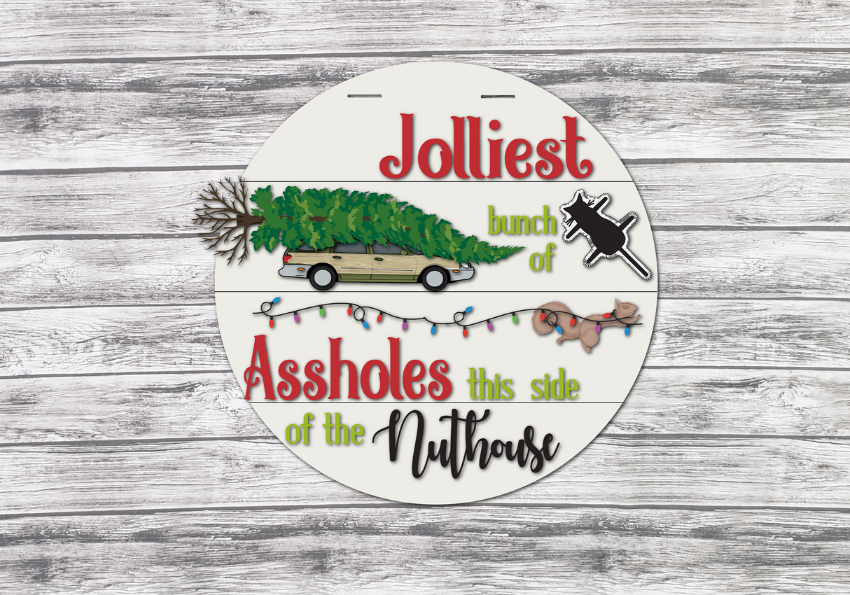 Griswold's Jolliest Bunch of Assholes Door Hanger SVG