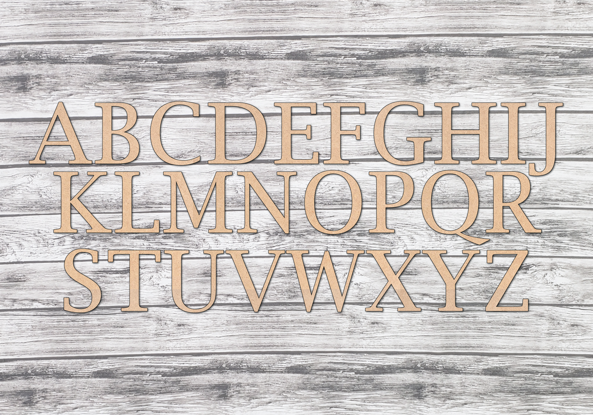 Large Wooden Cutout Letters DIY Unfinished