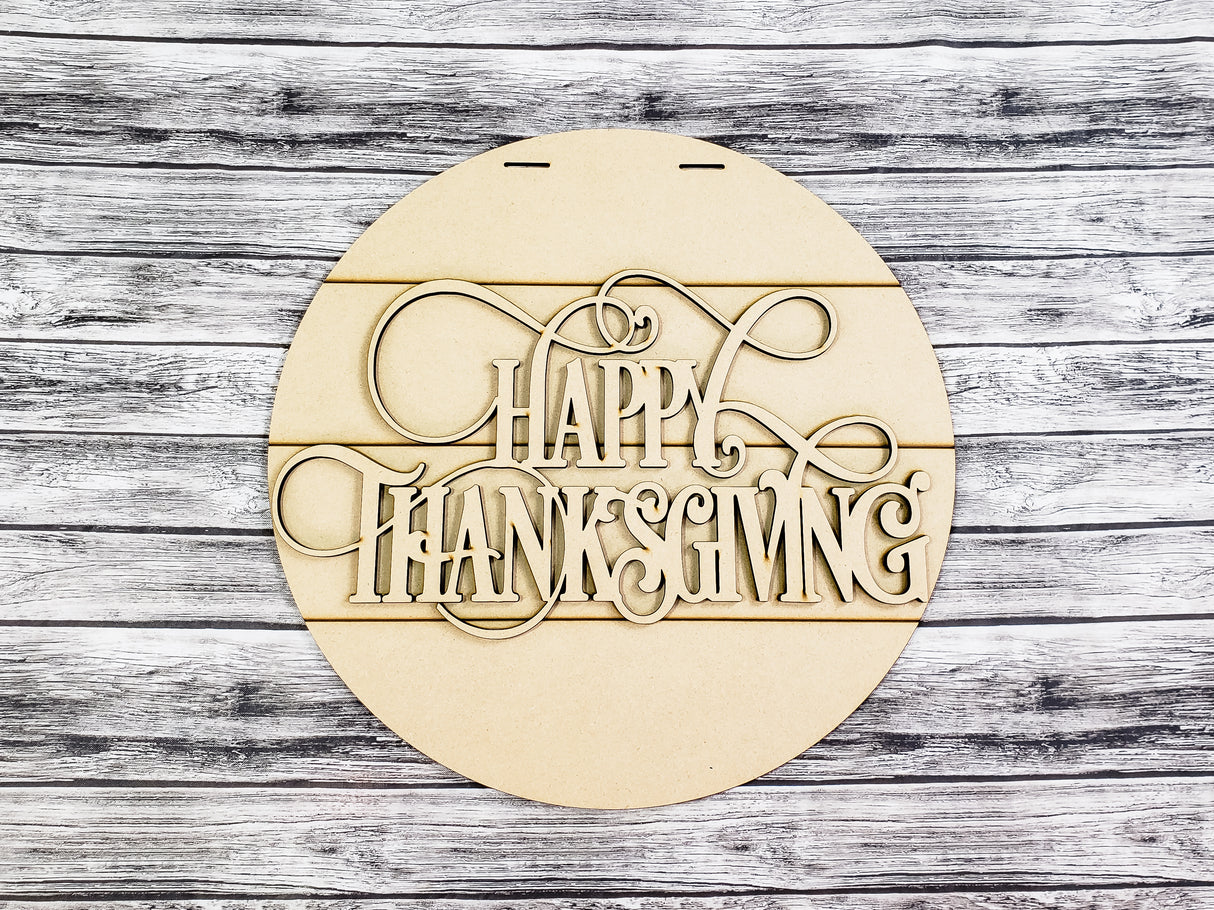 Happy Thanksgiving Door Hanger - LEVEL 1