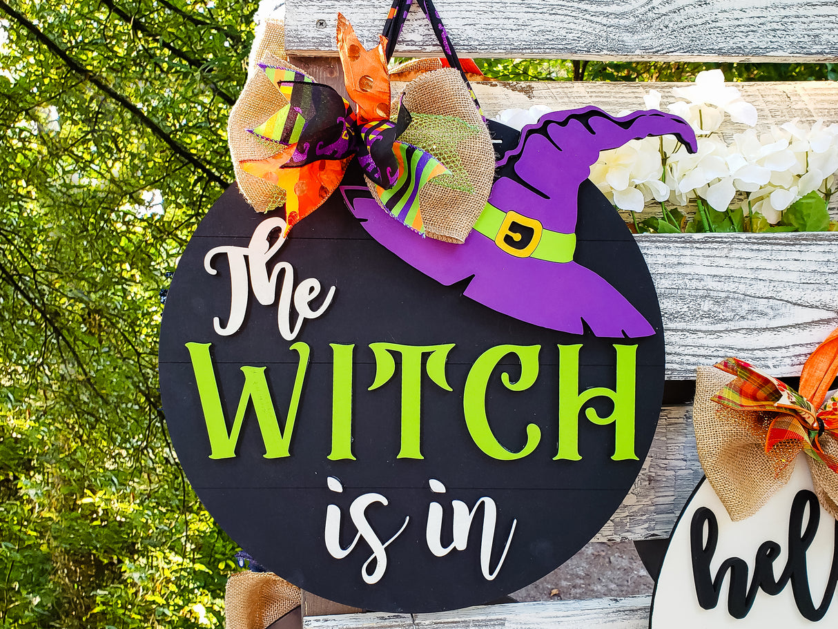 The Witch Is In Door Hanger - LEVEL 1